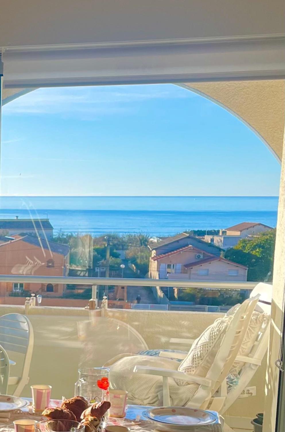 La Sirene - Loft Moderne Et Lumineux Avec Vue Panoramique Sur Mer Mediterranee Et Port De Plaisance Frontignan Dış mekan fotoğraf